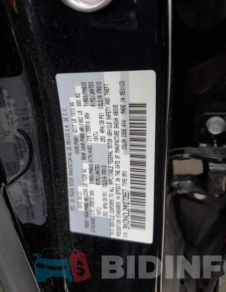 3MVDMADL2MM270557 Photo# 12
