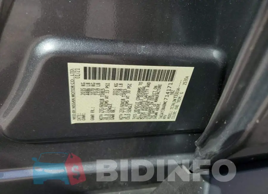 5N1AT3BA8MC714171 Photo# 10
