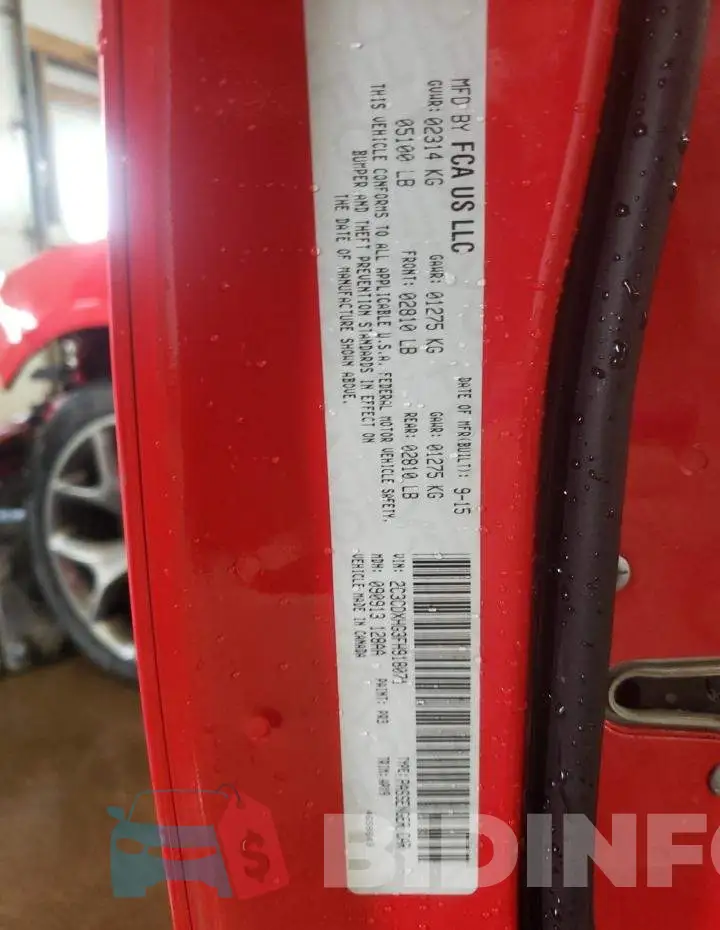 2C3CDXHG3FH918071 Photo# 10
