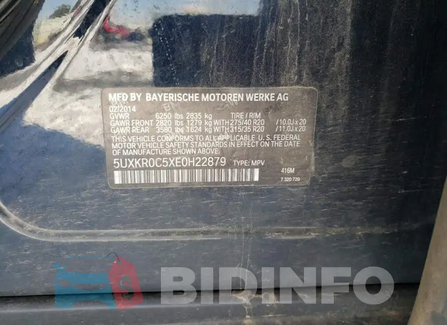 5UXKR0C5XE0H22879 Photo# 13