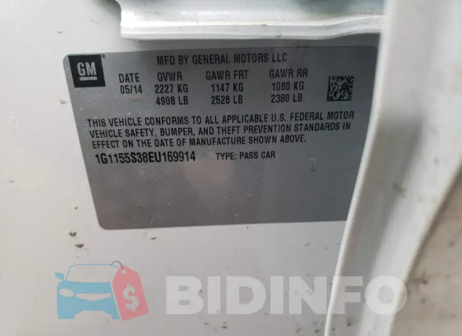1G1155S38EU169914 Photo# 10