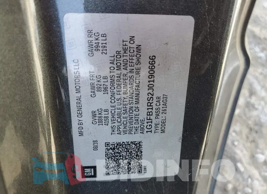 1G1FB1RS2J0190666 Photo# 10