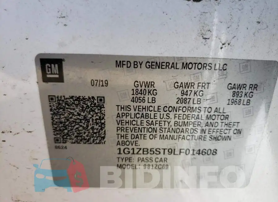 1G1ZB5ST9LF014608 Photo# 10