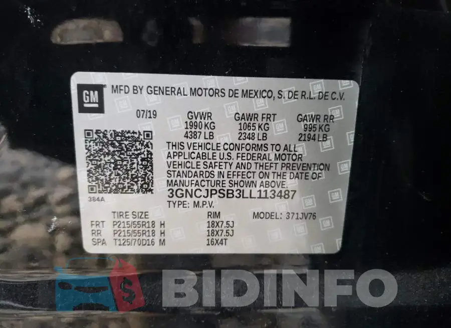 3GNCJPSB3LL113487 Photo# 14