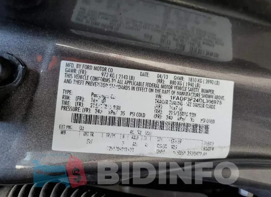 1FADP3F24DL306975 Photo# 10
