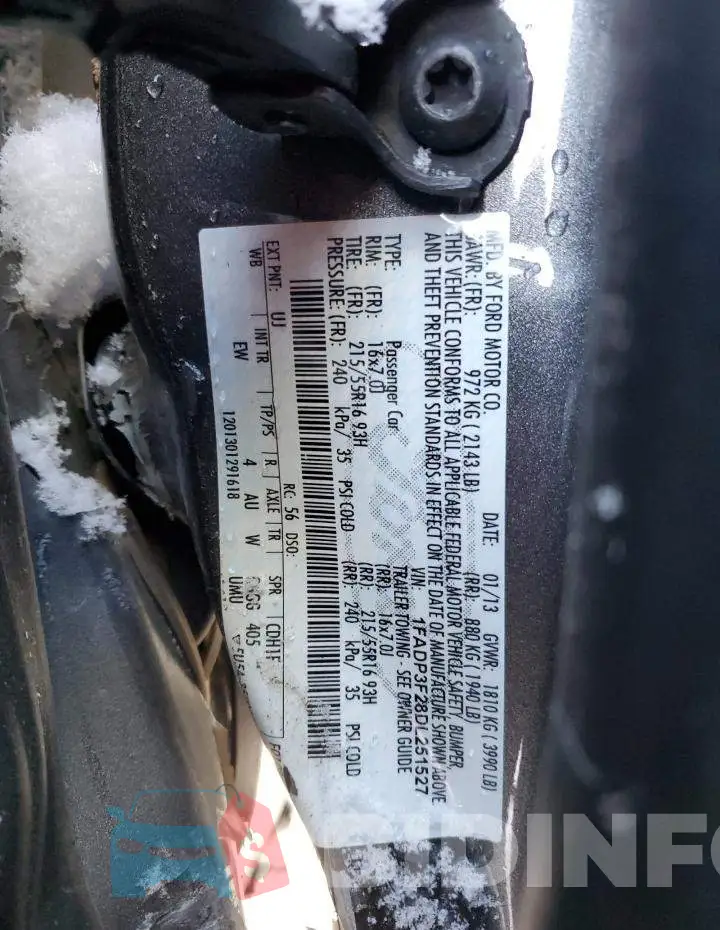 1FADP3F28DL251527 Photo# 12