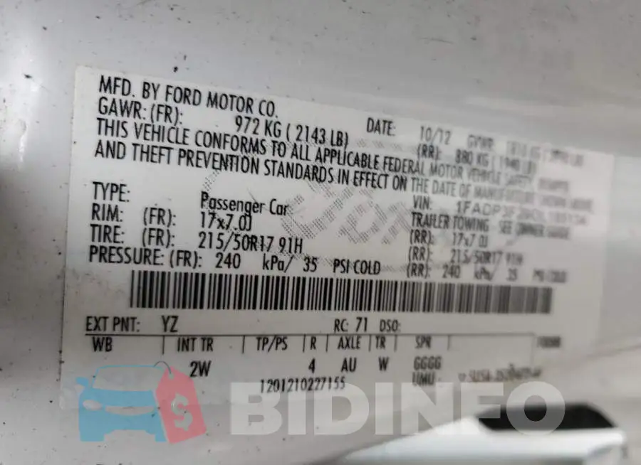 1FADP3F29DL185134 Photo# 10