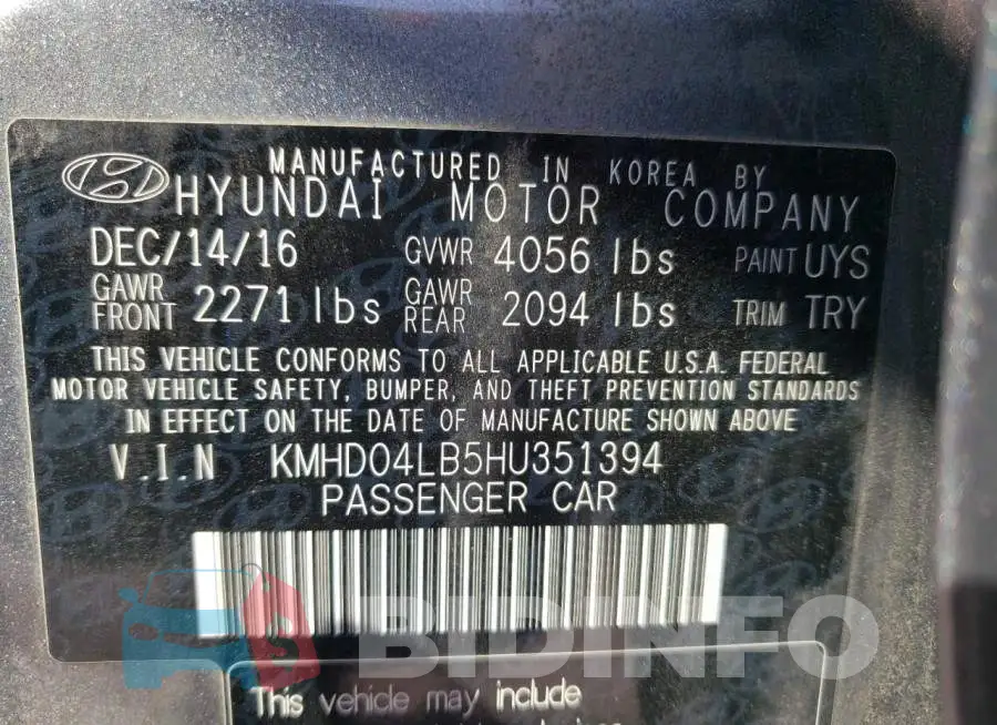 KMHD04LB5HU351394 Photo# 10