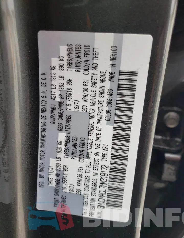 3MVDMACL7MM319172 Photo# 10