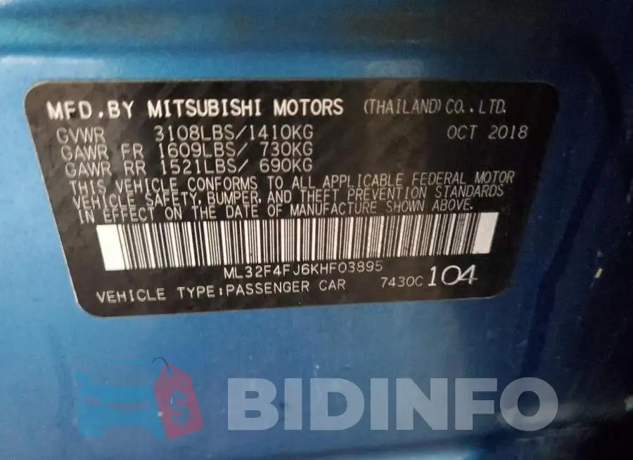ML32F4FJ6KHF03895 Photo# 13