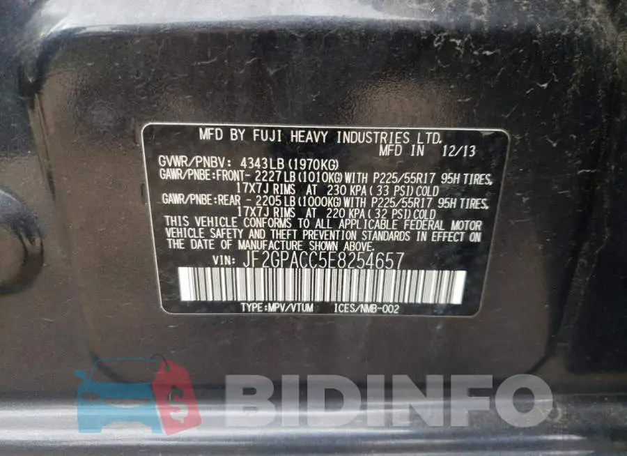 JF2GPACC5E8254657 Photo# 10