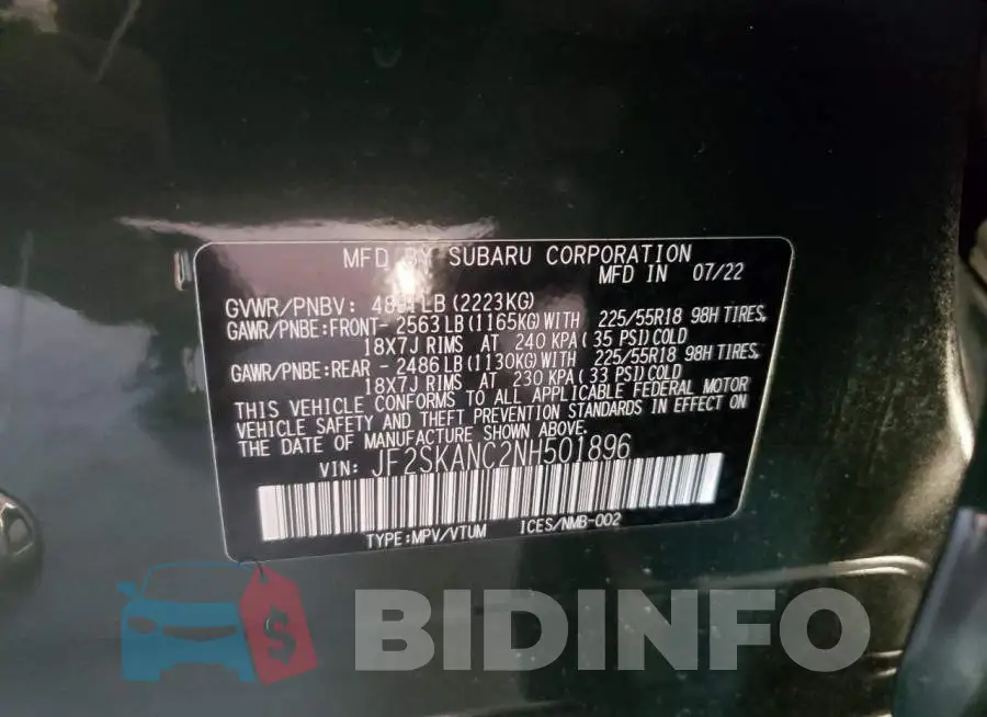 JF2SKANC2NH501896 Photo# 10