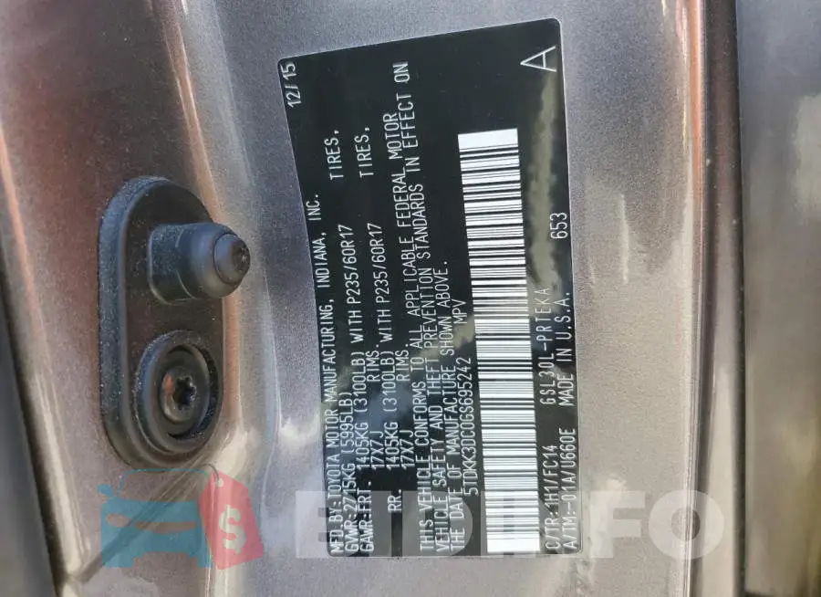 5TDKK3DC0GS695242 Photo# 13