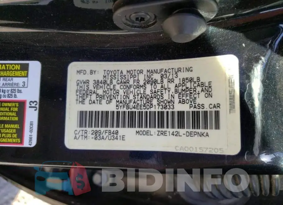 5YFBU4EE5DP173033 Photo# 12