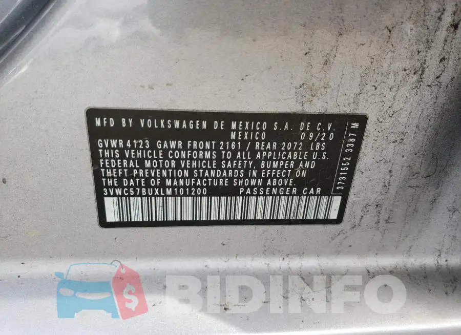 3VWC57BUXLM101200 Photo# 12