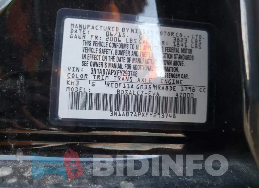 3N1AB7APXFY293748 Photo# 12