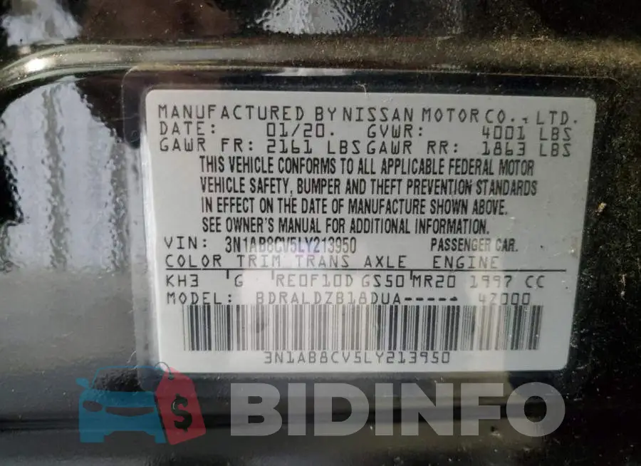 3N1AB8CV5LY213950 Photo# 10