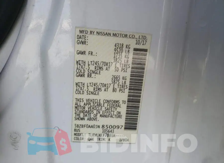 5BZBF0AA0JN850097 Photo# 10