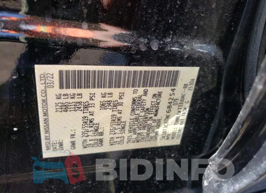 5N1BT3CB7NC684254 Photo# 10