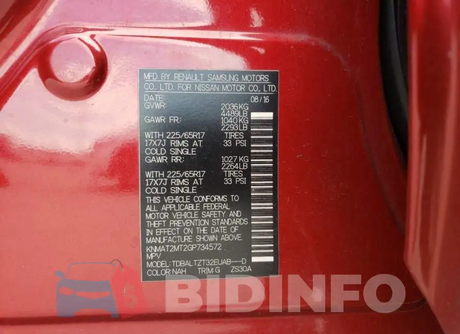 KNMAT2MT2GP734572 Photo# 13