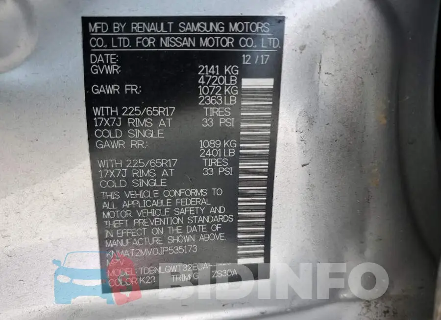 KNMAT2MV0JP535173 Photo# 13