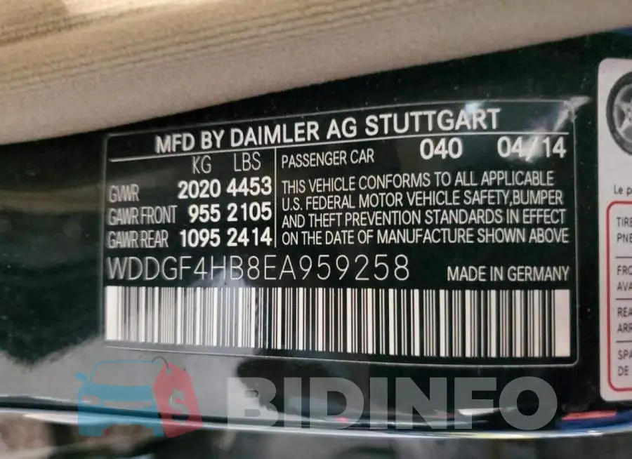 WDDGF4HB8EA959258 Photo# 10
