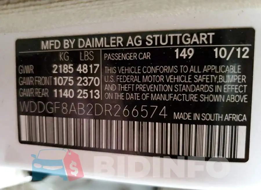 WDDGF8AB2DR266574 Photo# 12