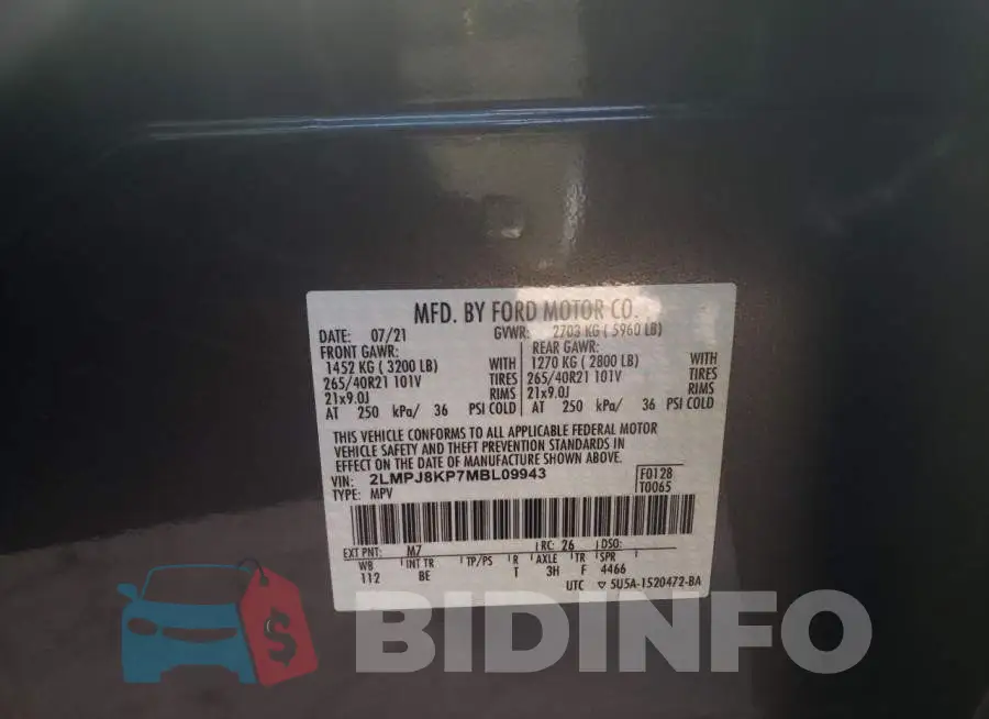 2LMPJ8KP7MBL09943 Photo# 10