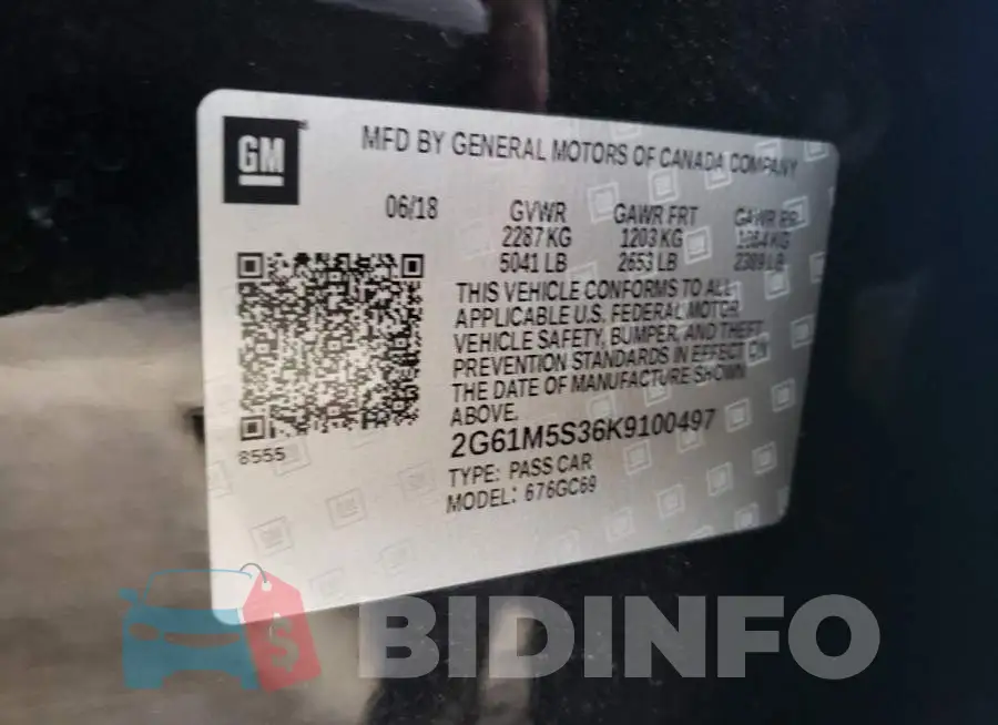2G61M5S36K9100497 Photo# 10