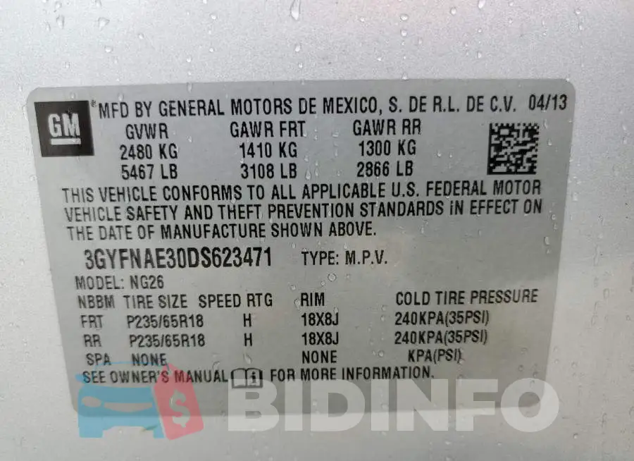 3GYFNAE30DS623471 Photo# 10