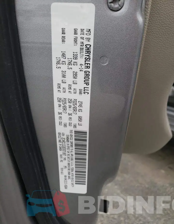 2C4RC1CG3ER371857 Photo# 10
