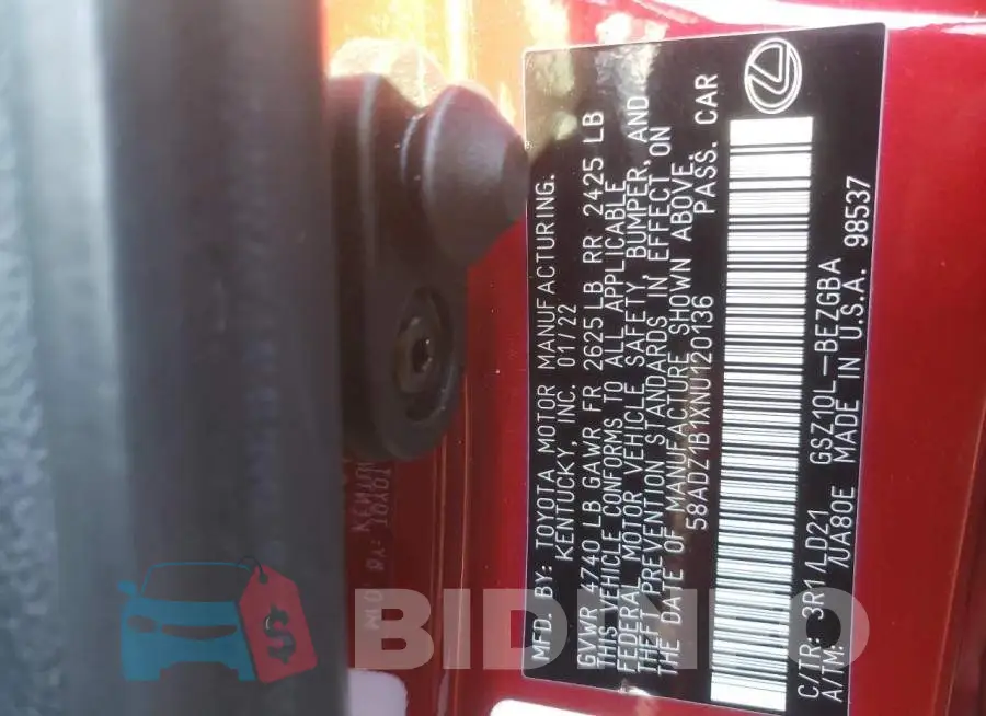 58ADZ1B1XNU120136 Photo# 10