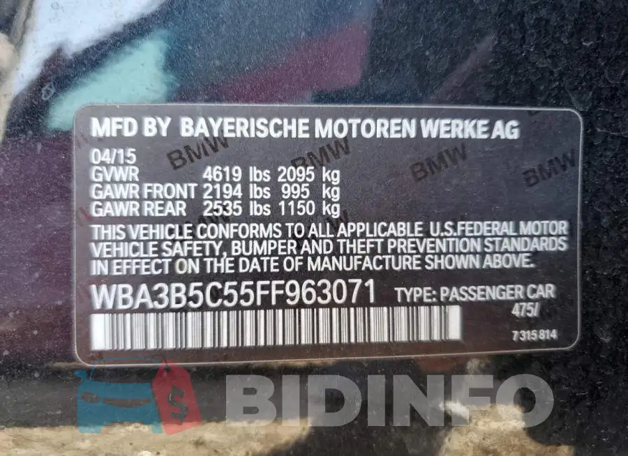 WBA3B5C55FF963071 Photo# 10