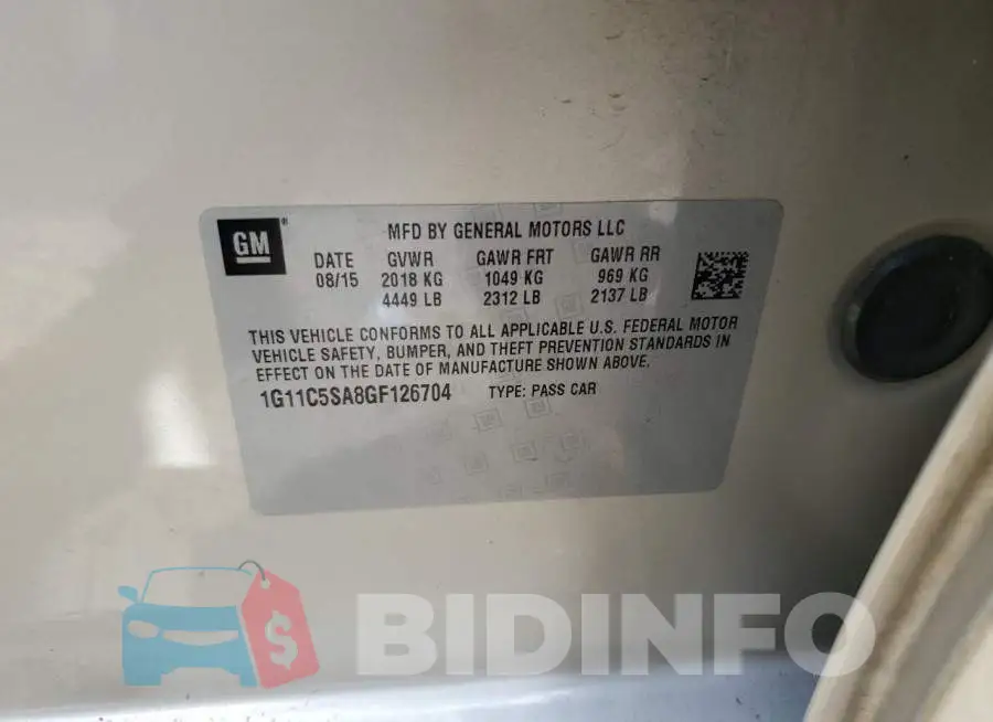 1G11C5SA8GF126704 Photo# 10