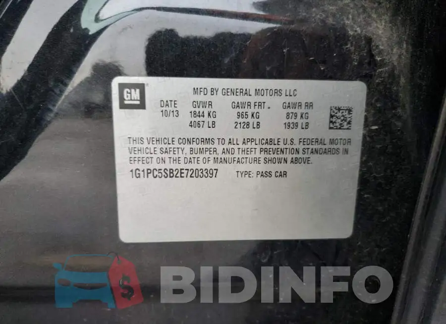 1G1PC5SB2E7203397 Photo# 12