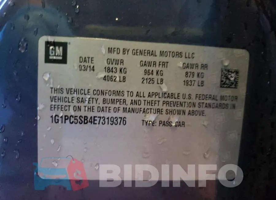 1G1PC5SB4E7319376 Photo# 10