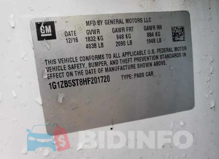 1G1ZB5ST8HF201720 Photo# 10