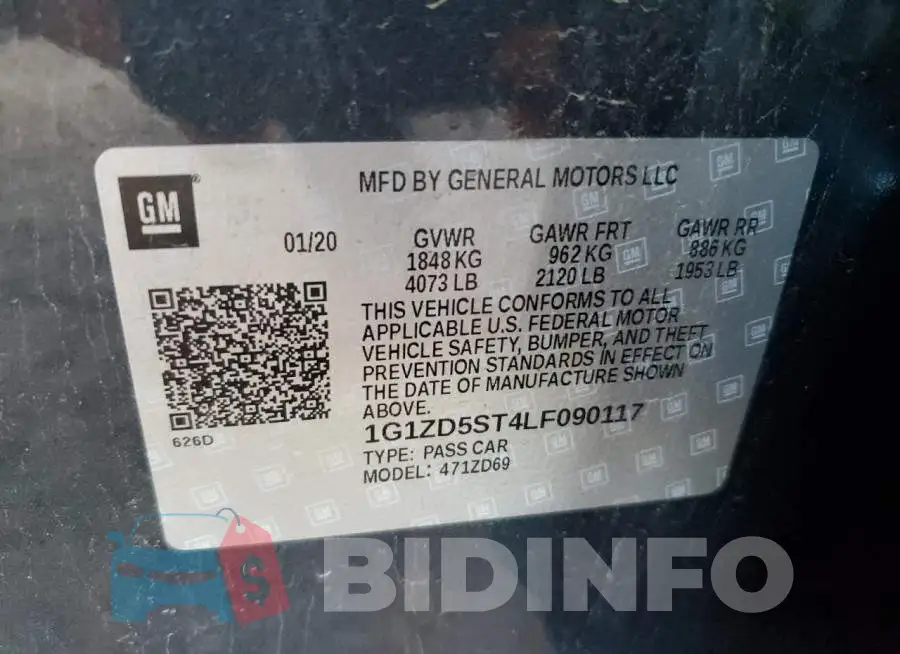 1G1ZD5ST4LF090117 Photo# 12