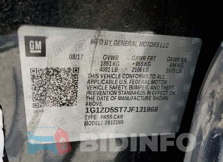 1G1ZD5ST7JF131868 Photo# 10