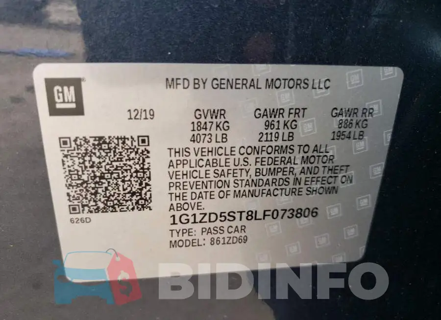 1G1ZD5ST8LF073806 Photo# 10