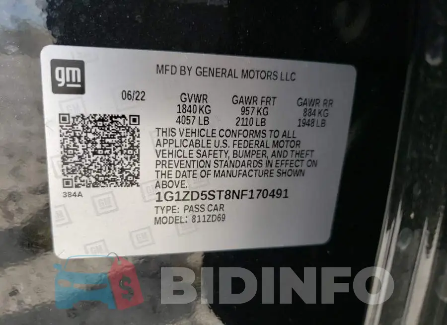 1G1ZD5ST8NF170491 Photo# 12