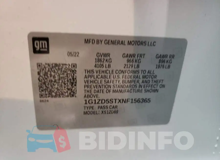 1G1ZD5STXNF156365 Photo# 13