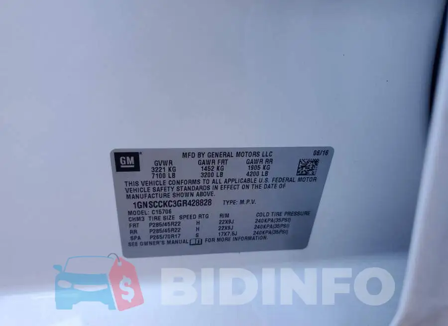 1GNSCCKC3GR428828 Photo# 10
