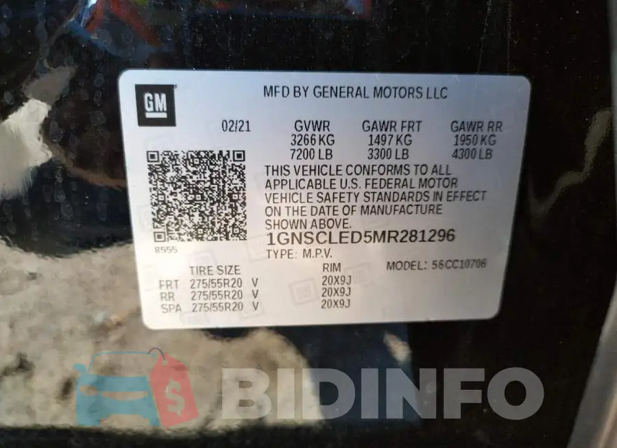 1GNSCLED5MR281296 Photo# 13