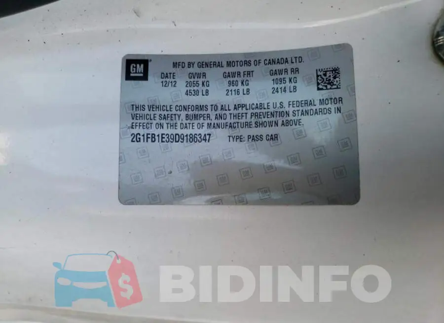 2G1FB1E39D9186347 Photo# 10