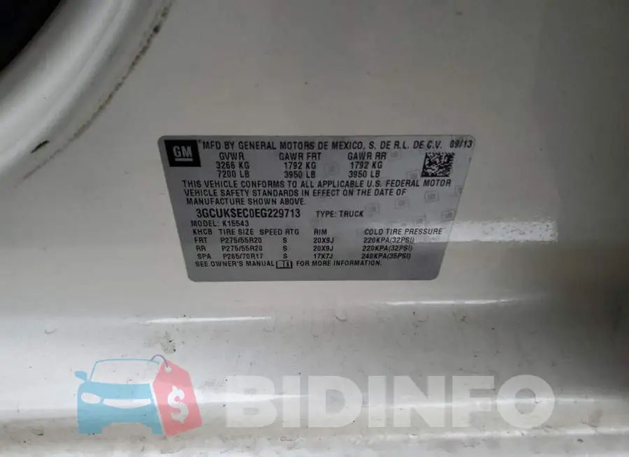 3GCUKSEC0EG229713 Photo# 10