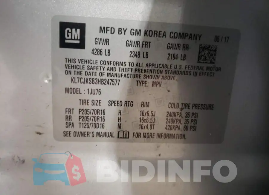 KL7CJKSB3HB247577 Photo# 10