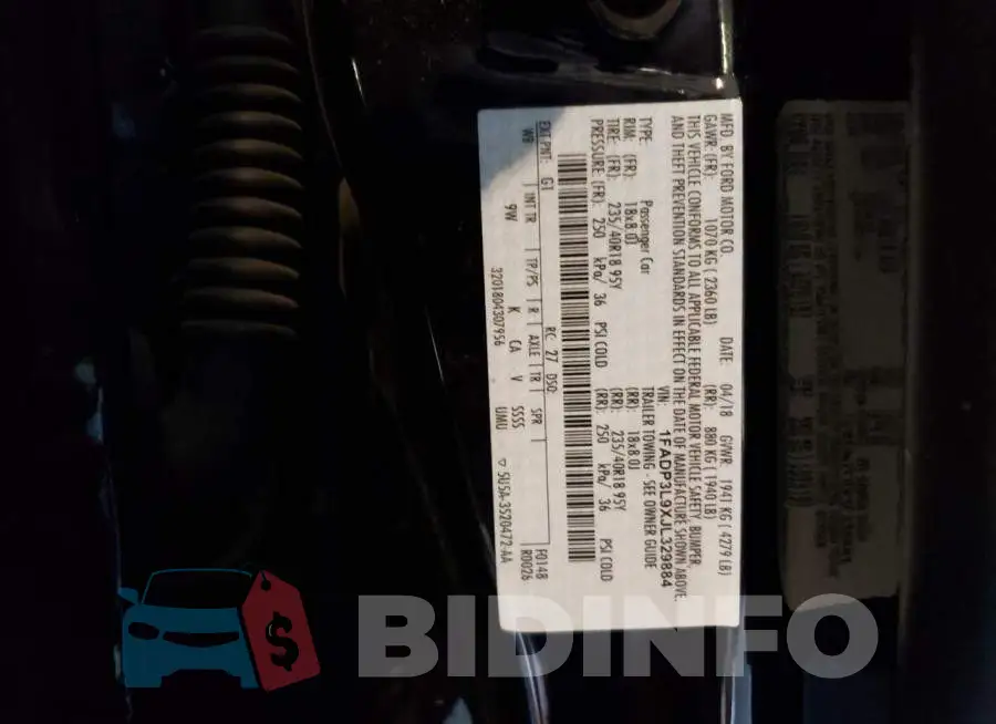 1FADP3L9XJL329884 Photo# 10