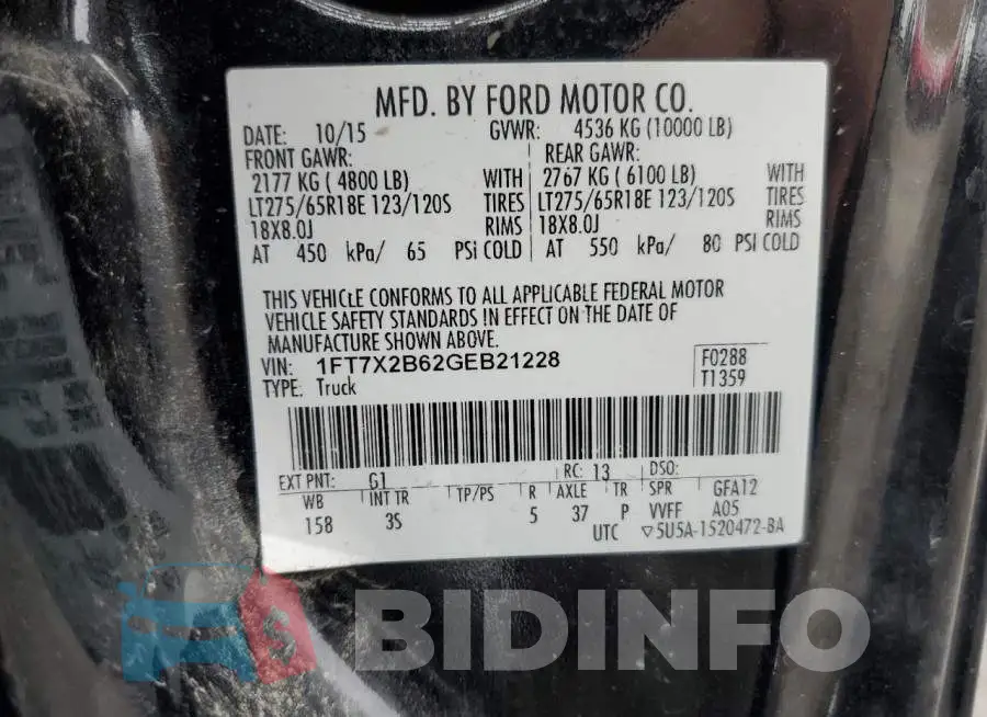 1FT7X2B62GEB21228 Photo# 12