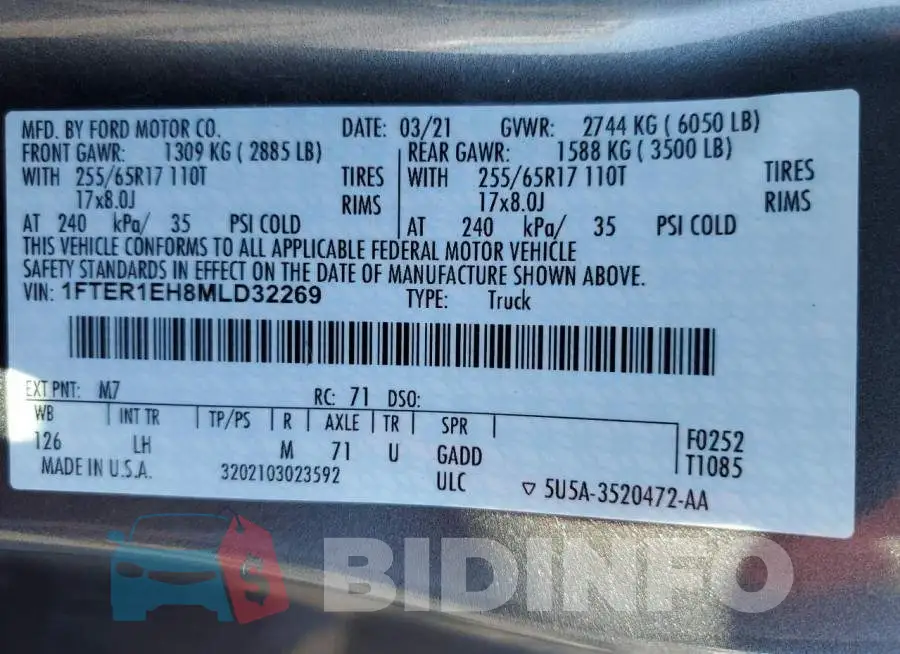 1FTER1EH8MLD32269 Photo# 10